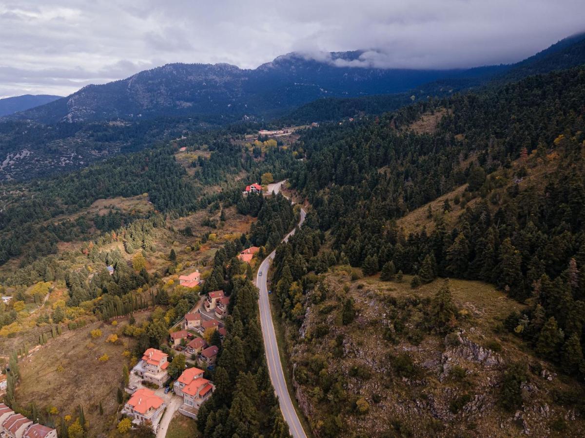 Parnassus Dreamwood Chalet Eptálofos Buitenkant foto
